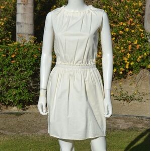 Dolce & Gabbana white cotton fit flare dress *size s